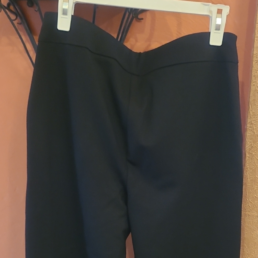 Nanette Lepore Black Pants Button-Detail Pull On Stretch Size Medium - Picture 4 of 10